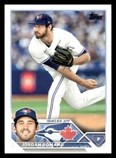 2023 Topps #196 Jordan Romano Toronto Blue Jays Baseball card