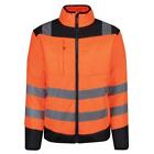 Regatta orange/navy men's hi-vis waterproof thermal baffle jacket #TRA483