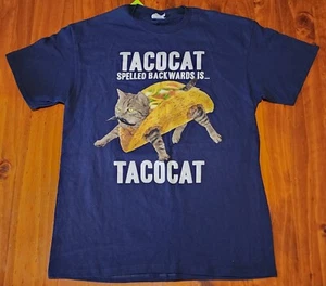 Tacocat Tee Medium Funny Animals Food Tacos Food Humor Nature Comedy - Picture 1 of 11