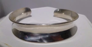 Estate Amazing Artist Ed Levin Cuff Bracelet signed Sterling Silver Vintage 925 - Picture 1 of 5