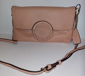 Sole Society Purse Small Pink Crossbody With Faux Leather Strap & Gold Chain - Picture 1 of 11