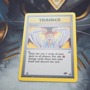 Fervor 124/132 Pokemon Sfida Palestra Giocata Carta Singola TCG WOTC Comune - Foto 1 di 10