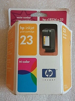   HP 23 TRI Color InkJet Print Cartridge Sealed in HP Box - Image 1 of 4