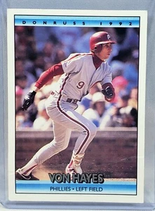 Donruss VON FRANCIS HAYES Card #580 | 1992 MLB Baseball Philadelphia Phillies - Picture 1 of 2