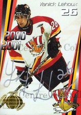 2000-01 Baie Comeau Drakkar Autographed #12 Yanick Lehoux