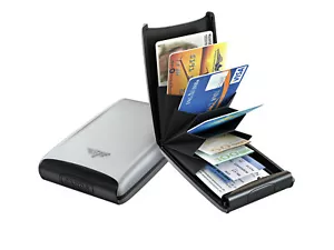 Tru Virtu Credit Card Case Fan Silk Silver Arrow With Rfid Case Against Read - Picture 1 of 8
