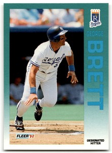 1992 FLEER GEORGE BRETT KANSAS CITY ROYALS #154