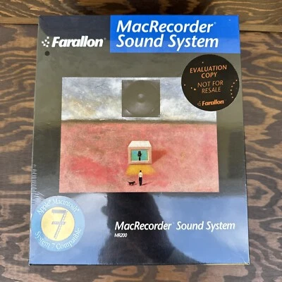 1990 Farallon MacRecorder Sound System MR200 for Mac NEW SEALED VTG Mac Software - Image 1 of 4