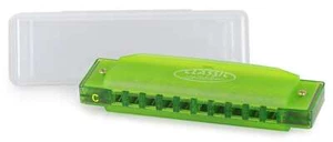 Kinder Mundharmonika Fun Kids C-Dur 10-Loch Blues Harp Kunststoff Etui Grün - Bild 1 von 9