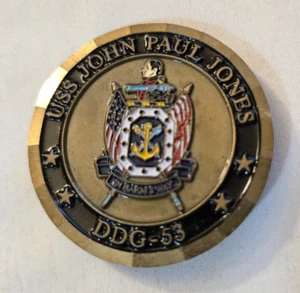 US Navy USS John Paul Jones DDG-53 Commanding Officer CO Challenge Coin - Bild 1 von 4