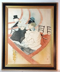 1964 HENRI de TOULOUSE-LAUTREC MOURLOT Ed ORIGINAL LITHOGRAPH "LA GRANDE LOGE" - Picture 1 of 10