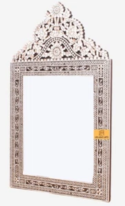 Home Décor Mother Of Pearl Mirror Frame Wall Hanging Mirror Frame - Picture 1 of 6