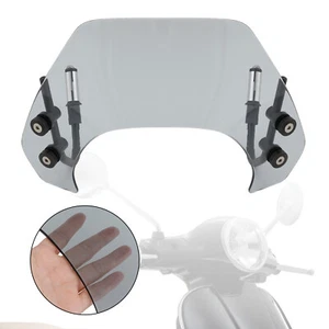 Kurz Kunststoff Windschild Windschutzscheibe für Vespa Sprint 150 2016-23 GY AH - Picture 1 of 15