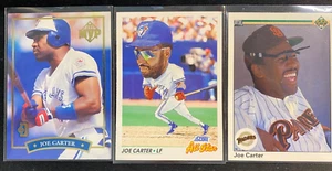 Joe Carter  - Toronto Blue Jays/San Diego Padres (Early 1990's 3 Card Lot) - Bild 1 von 1
