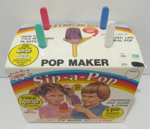 1983 POP MAKER Magazzino stravagante Kool-Aid Sip-A-Pop con cannuccia - NOS - Foto 1 di 5