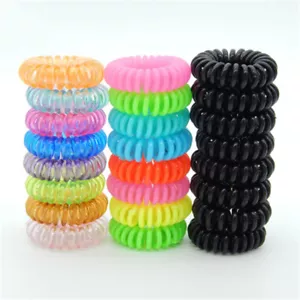 10 Pcs Plastic Hair Ties Spiral Hair Ties No Crease Coil Hair Tie Ponytail B`qn - Picture 1 of 12