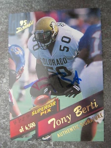 Tony Berti #38 Superior Pix American Football Trading Card (L1T) - Picture 1 of 2