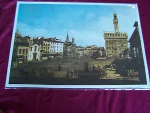 La PIAZZA della SIGNORIA en Florencia -EDITOR BECOCCI-IMPRESIÓN-BERNARDO Bellotto - - Imagen 1 de 1