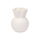 White Vase With Sweeping Top (Small) By Spring Copenhagen And Eva Stæhr-Nielsen
