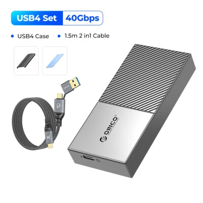 ORICO M.2 NVME SSD Gehäuse 40 Gbps PCIe3.0x4 USB C Adapter für Thunderbolt 4 - Image 1 of 4