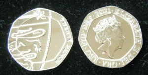 2021 20p moneda de 20 peniques brillante sin circular - Imagen 1 de 1