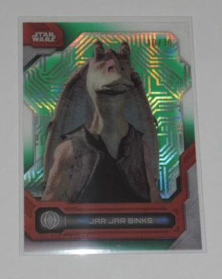 Topps Star Wars High Tek 2024 Jar Jar Binks Imperial Pattern Green Omega 10/10 - Image 1 of 2