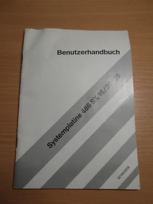 Benutzerhandbuch - Systemplatine 486 SX 16 / 20 / 25 - Bild 1 von 3
