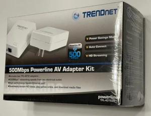 TRENDnet TPL-401E2K Powerline 500 AV Gigabit Adapter Kit Up to 500Mbps - Picture 1 of 4