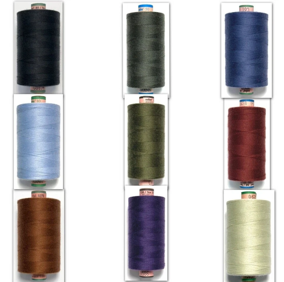 Nähgarn Amann Saba Stärke 30 50 80 120 Nähfaden Polyester kern gesponnen Garn