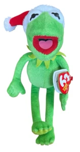 TY Beanie Baby Kermit the Frog Walgreens Exclusive Disney Santa Hat 2012 READ - Picture 1 of 12