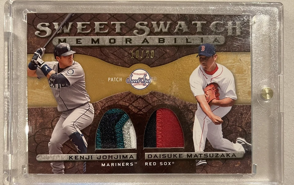 2009 Sweet Spot Sweet Swatch Kenji Johjima Daisuke Matsuzaka sick patch #10/20 - Image 1 of 1
