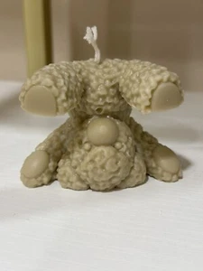 Light Brown Reversing Bear Candle, Beeswax & Soy wax - Picture 1 of 5