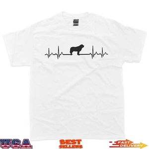 Heartbeat Dog - ECG Pulse St Bernard T-Shirt - Picture 1 of 8