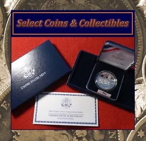 2001-P US Capitol Visitor Center Proof Silver Dollar $1 Coin COA and OGP #3267 - Picture 1 of 15