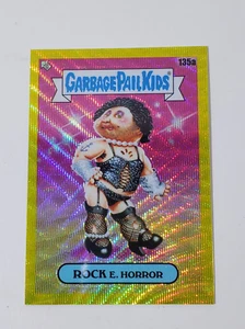 2021 Topps Garbage Pail Kids Chrome #135a Rock E. Horror Yellow Wave Refractor - Picture 1 of 3