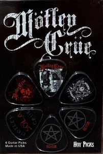 PACK OF 6 MOTLEY CRUE PLECTRUMS PICKS BY HOT PICKS Free Shipping UK - Picture 1 of 2