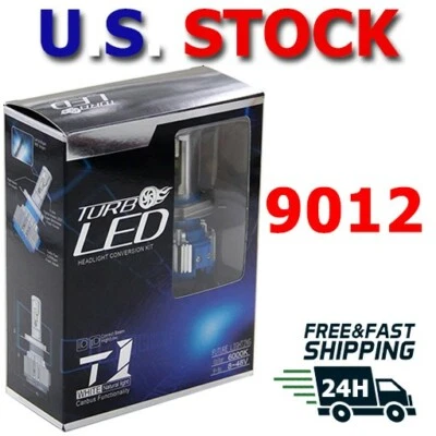 9012 Turbo LED T1 Nuevo Kit Conversión Faro 70w 4-48V Color Blanco 6000k Foto 1 de 4