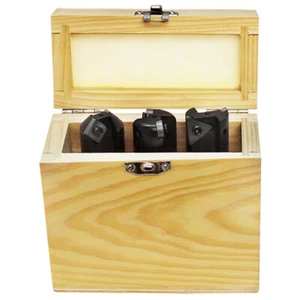 Juego de 2''L x 4-1/2''W vástago 45 90 grados molino extremo Hogger 1"" cabeza 2 flautas - Imagen 1 de 6