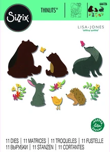 Sizzix Nature Friends Thinlits Die Set 11pc by Lisa Jones - Picture 1 of 4