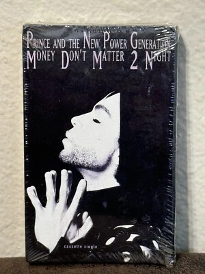 PRINCE AND THE NPG Money Don't Matter 2 Night Cassette Tape Single SEALED NOS - Image 1 of 4