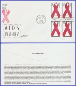 USA5 #2806 U/A ARTMASTER FDC PB4  AIDS Awareness - Picture 1 of 1