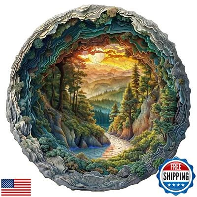 Jollitot Wooden Puzzles, 3D Cave Forest Puzzle 505 Pieces, Unique Animal Shap - Image 1 of 4