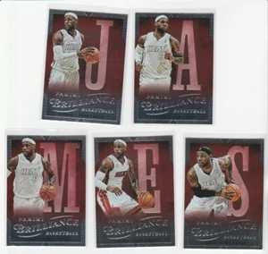 LEBRON JAMES 2012-13 BRILLIANCE SPELLBOUND LOTTO ARCOBALENO COMPLETO (5) #38-42 SP - Foto 1 di 2