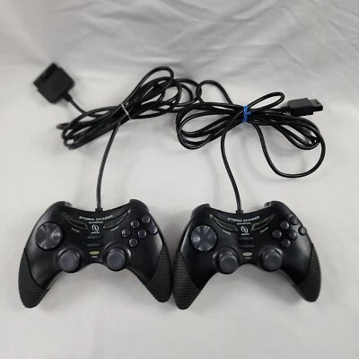 x2 InterAct Storm Chaser Gamepad PlayStation 2 Controller PS2 I-22109 Program - Image 1 of 4