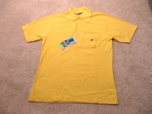 NUEVO CON ETIQUETAS Polo de Golf Arnold Palmer Robert Bruce De Colección Para Hombres M Amarillo - Imagen 1 de 12