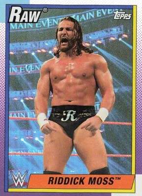2021 Topps Heritage WWE Riddick Moss FOIL #36 Rainbow FOIL - Image 1 of 2