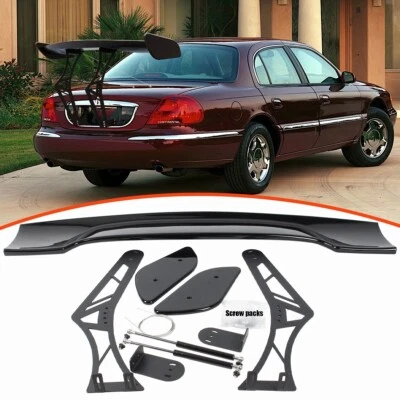 ADJUSTABLE GT RACING SPOILER WING CHASSIS MOUNT FOR LINCOLN CONTINENTAL 95-02 - Image 1 of 4