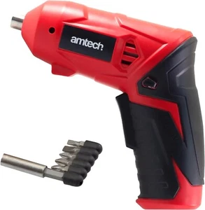 Amtech V6600 kabelloser elektrischer Schraubendreher, LED-Licht, 1300 mAh Li-Ionen-Akku, - Bild 1 von 8