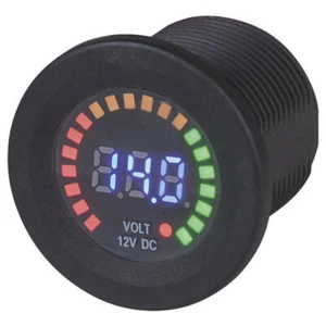 Heavy Duty Quick Simple Operation LED Voltmeter 5-15VDC w/ Bar Graph w/ Brackets - Foto 1 di 3