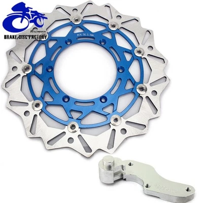 For Yamaha Oversize Brake Disc Rotor + Adapter YZ250F WR250F WR450F YZ450F YZ125 - Image 1 of 4